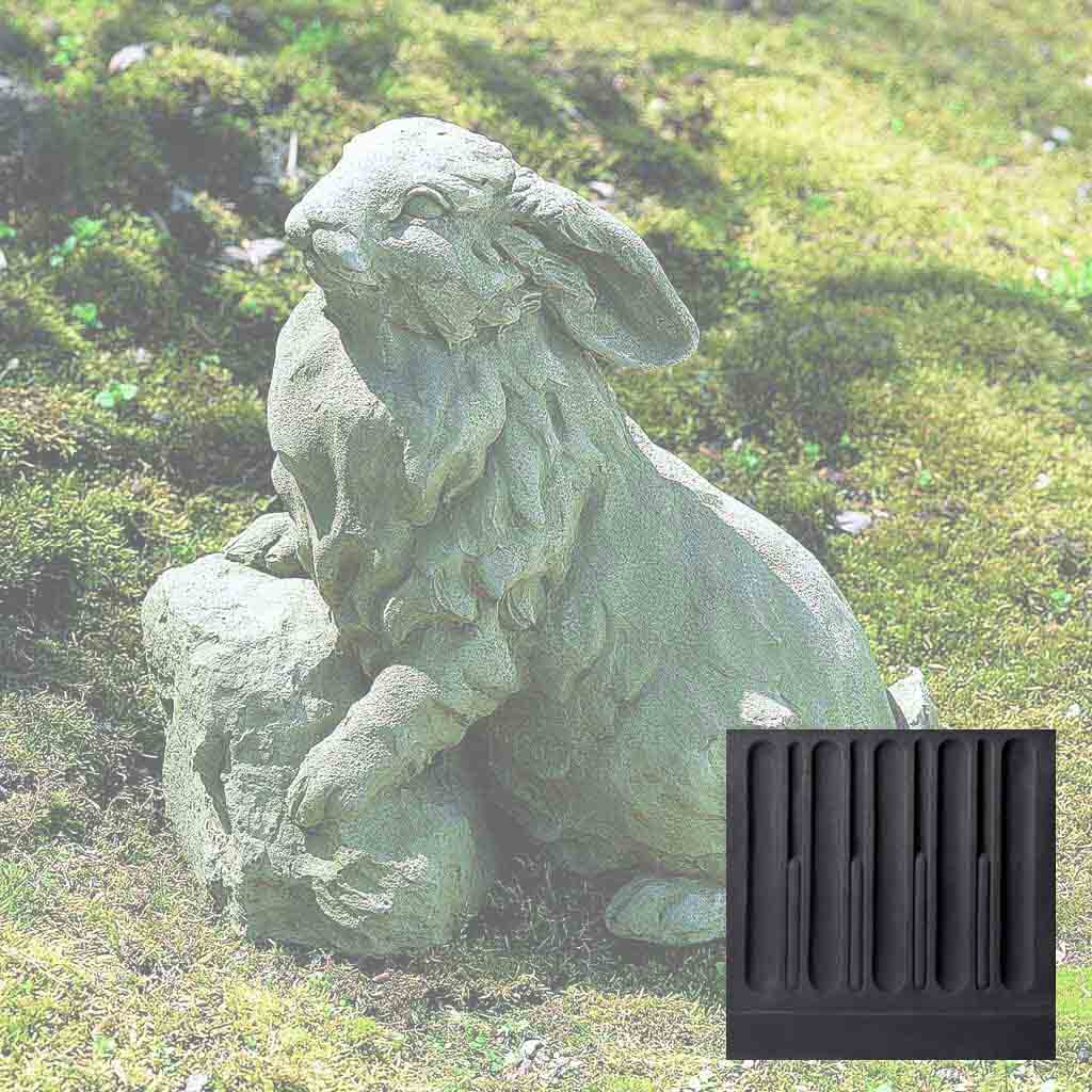 Campania Rabbit on a Rock Garden Statue - A-259