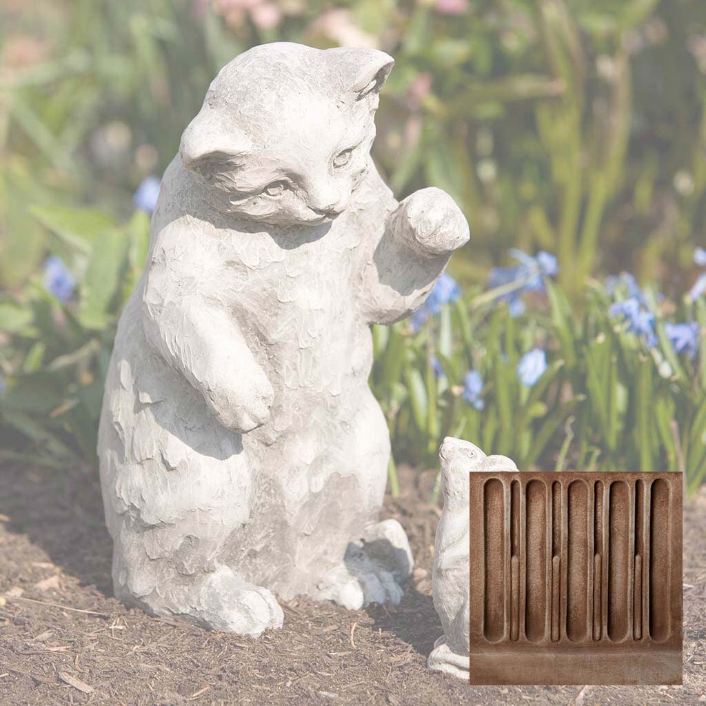 Campania Playful Kitten Garden Statue - A-330
