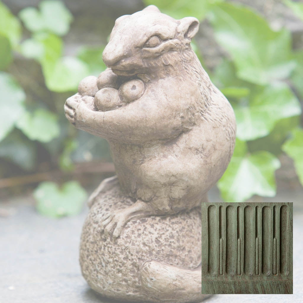 Campania Autumn Chipmunk Garden Statue - A-350