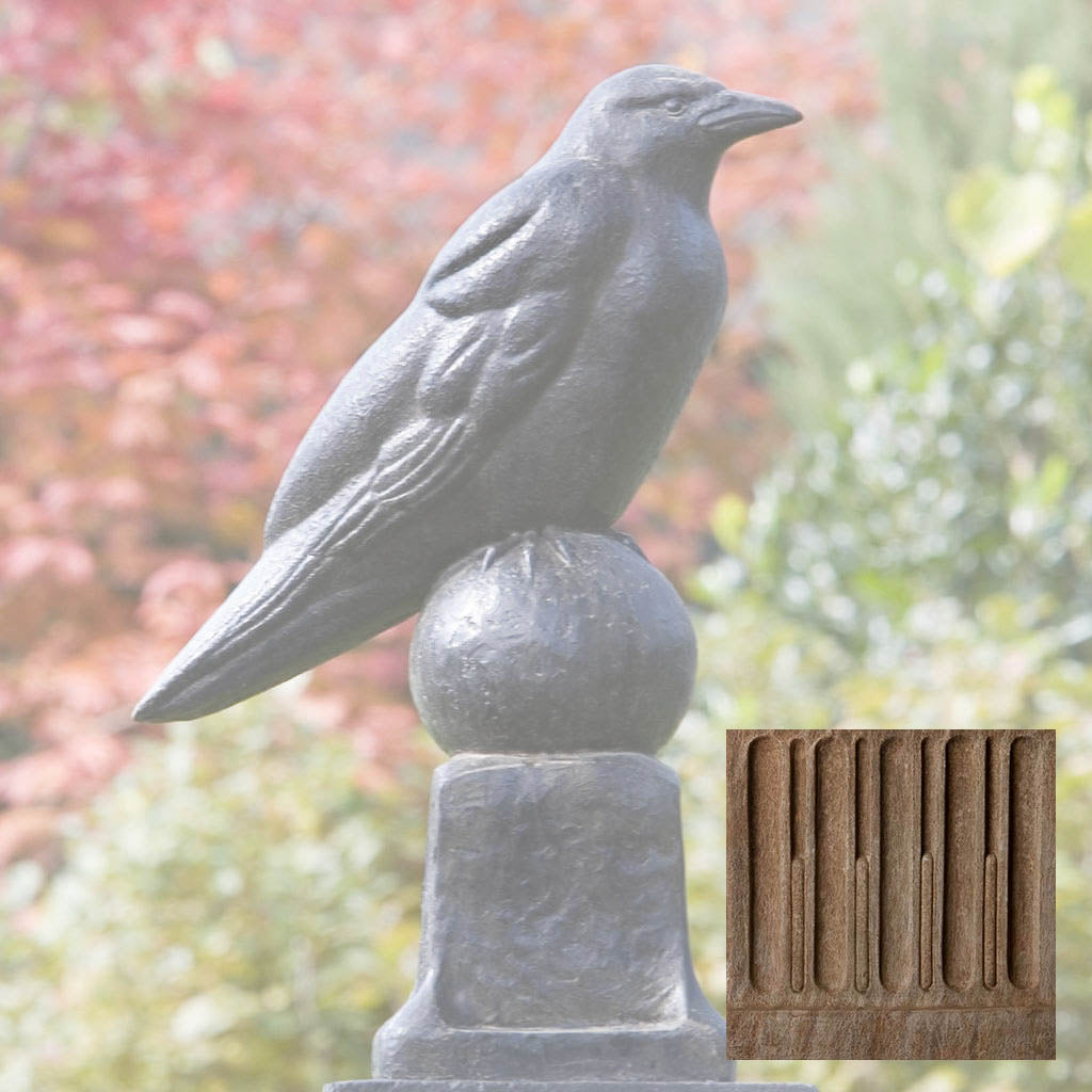 Campania Raven Garden Statue - A-360