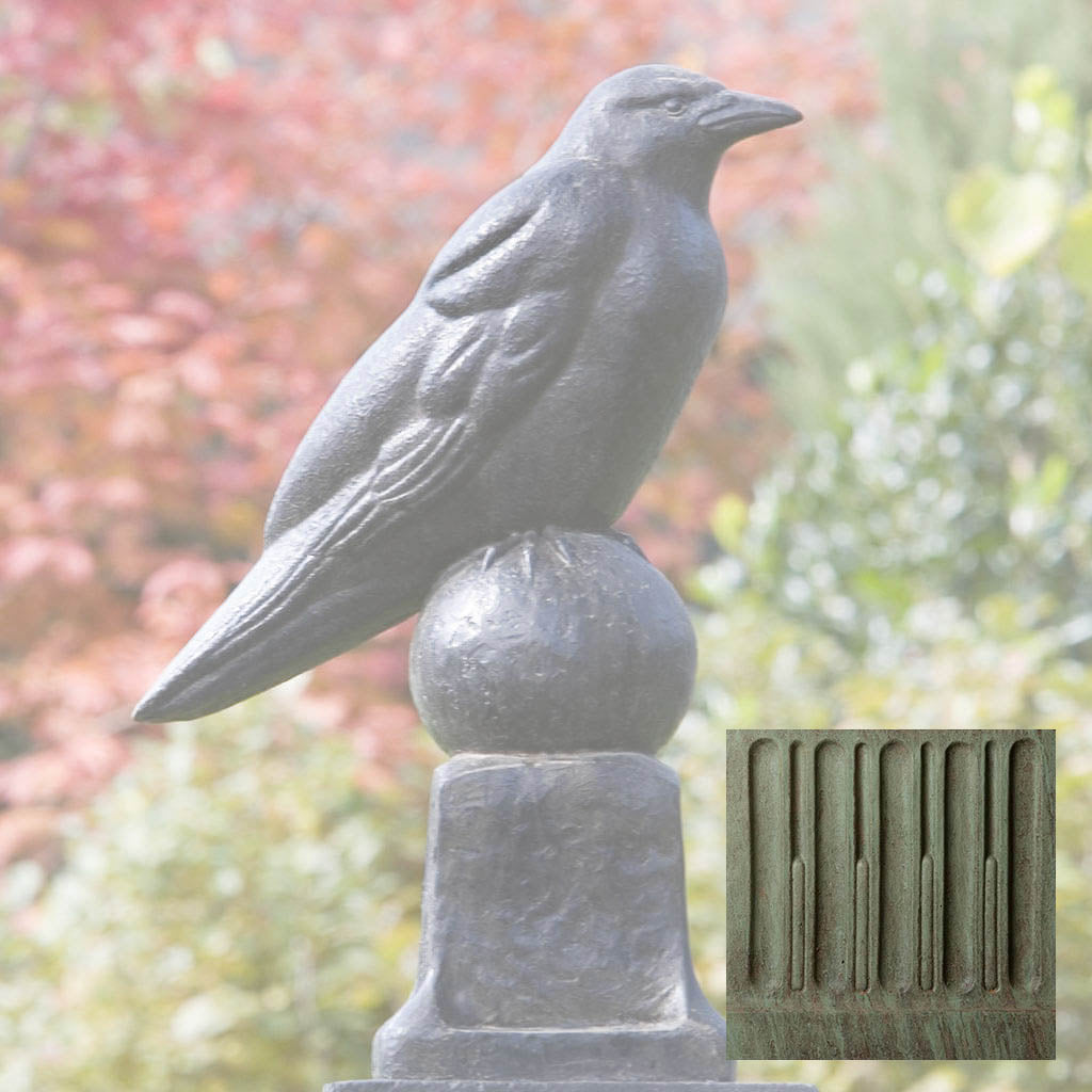 Campania Raven Garden Statue - A-360