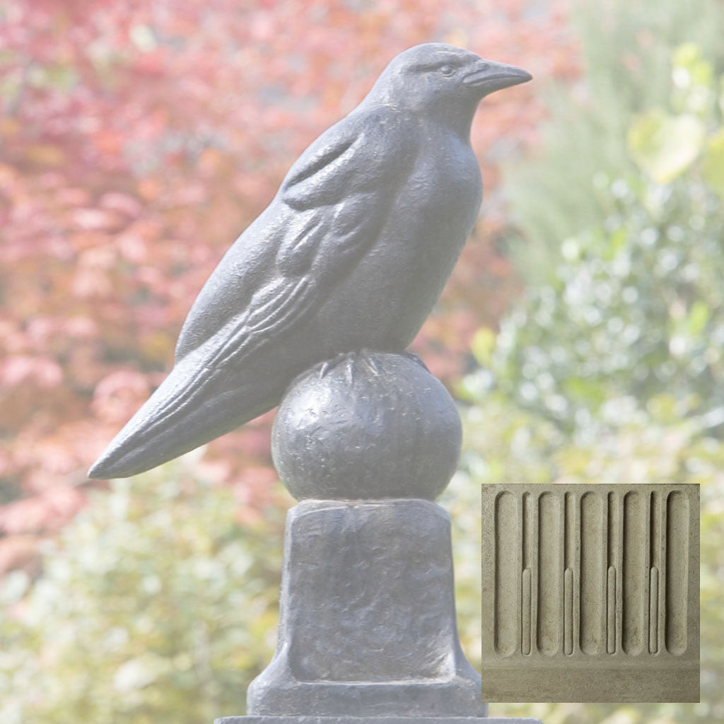 Campania Raven Garden Statue - A-360