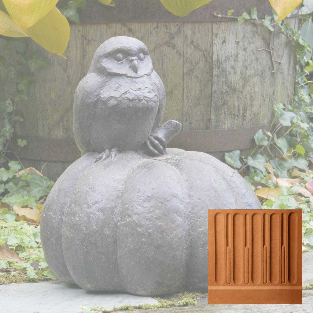 Campania Owl on Pumpkin Garden Statue - A-361