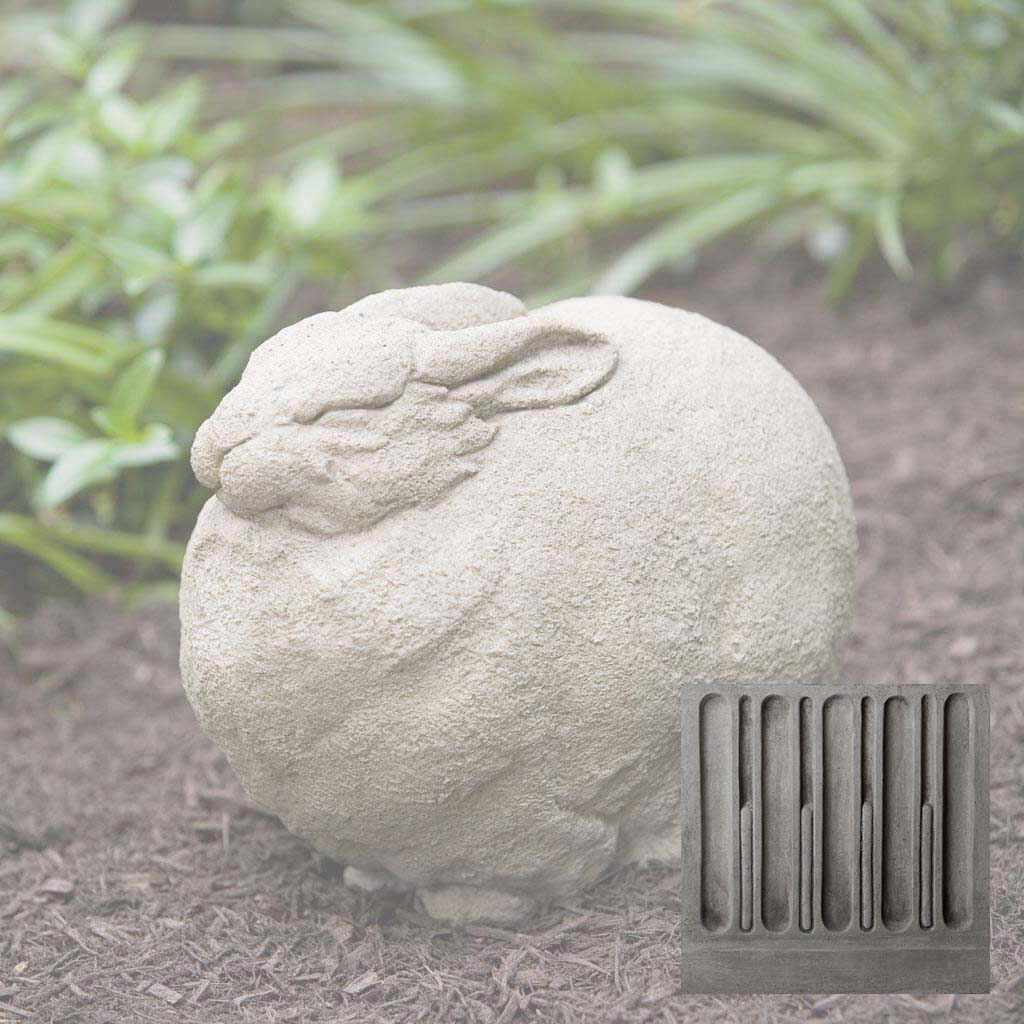 Campania Fat Rabbit Garden Statue - A-364