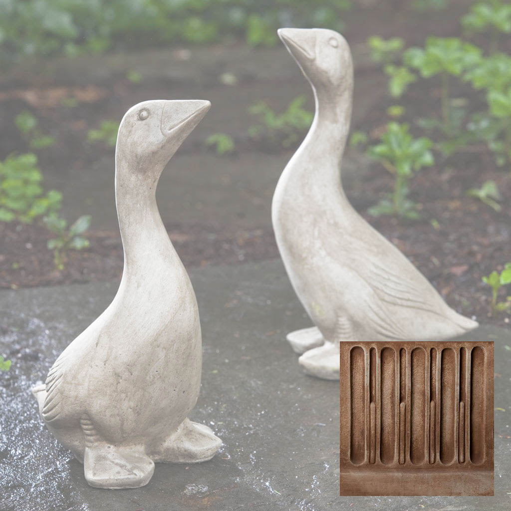Campania Kate's Goose Garden Statue - A-423