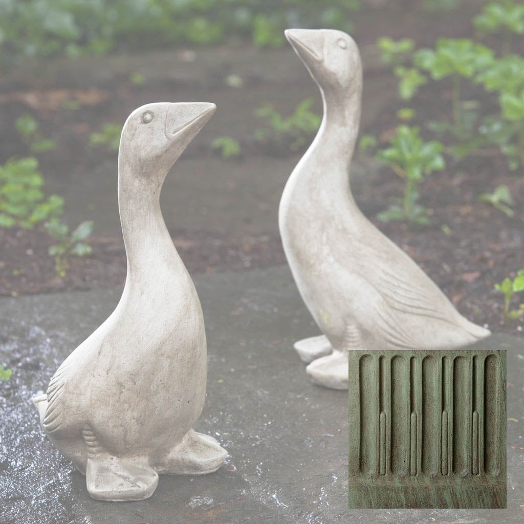 Campania Kate's Goose Garden Statue - A-423