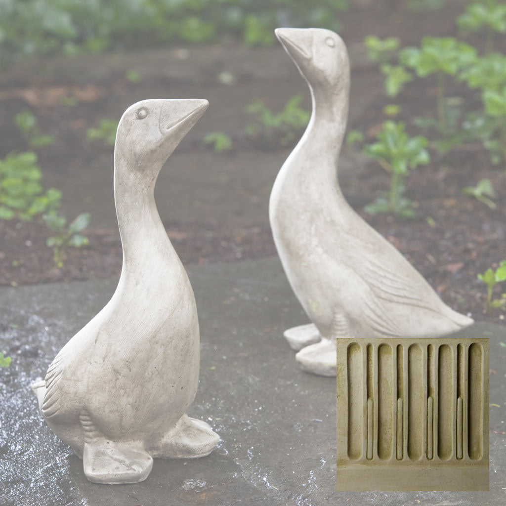 Campania Kate's Goose Garden Statue - A-423