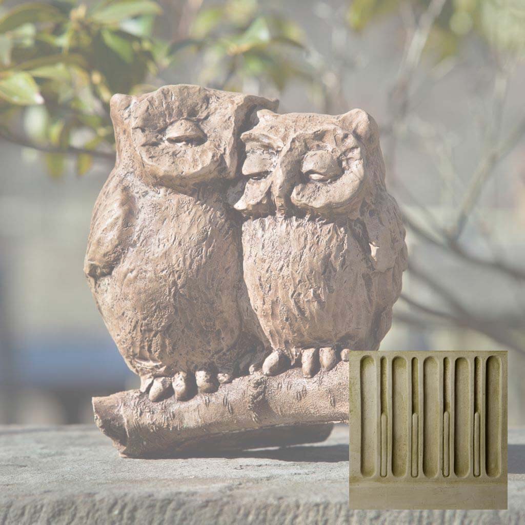 Campania Honeymoon Owls Garden Statue - A-433