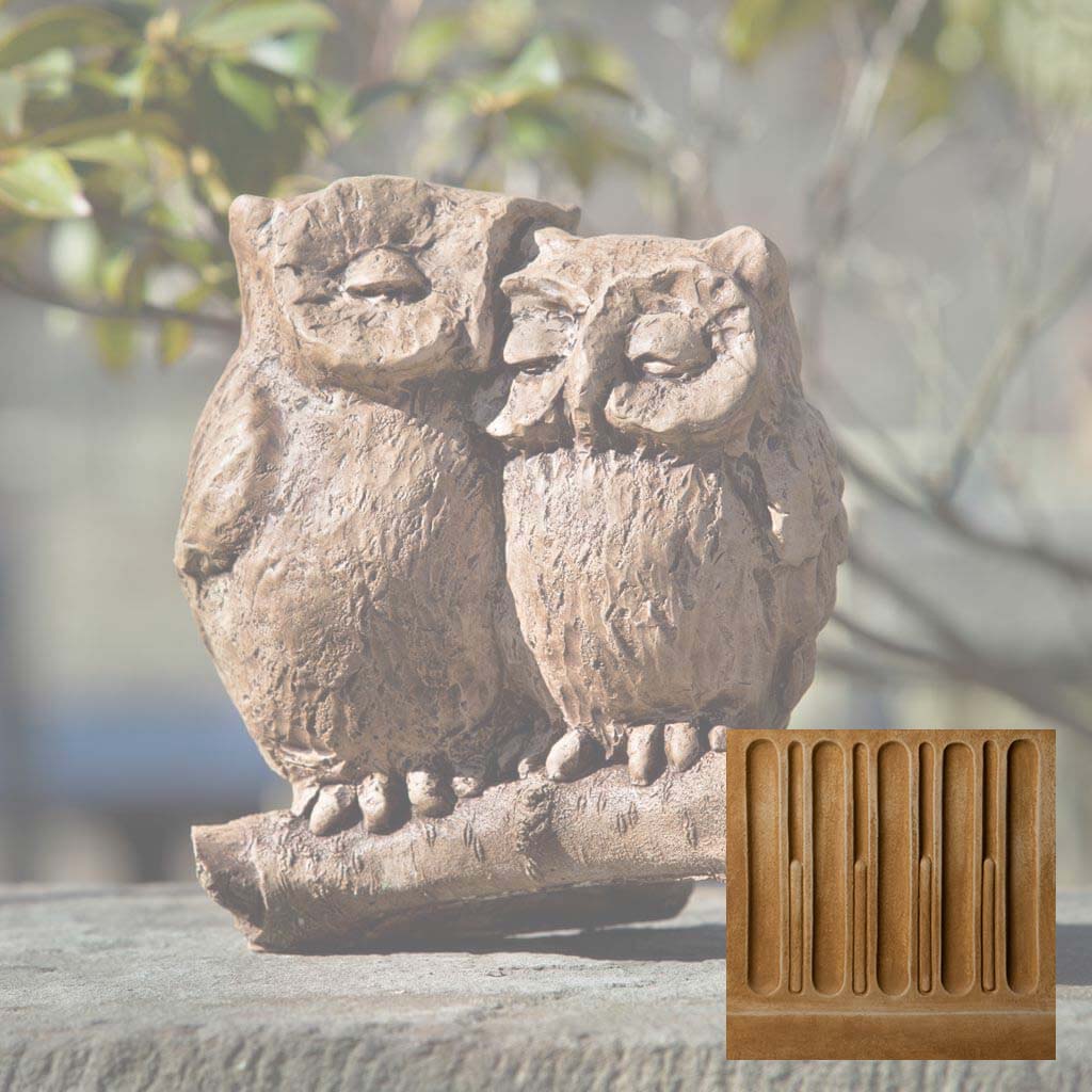 Campania Honeymoon Owls Garden Statue - A-433