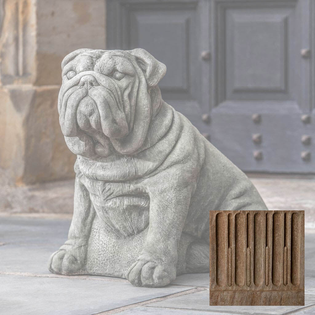 Campania Antique Bulldog Garden Statue - A-456
