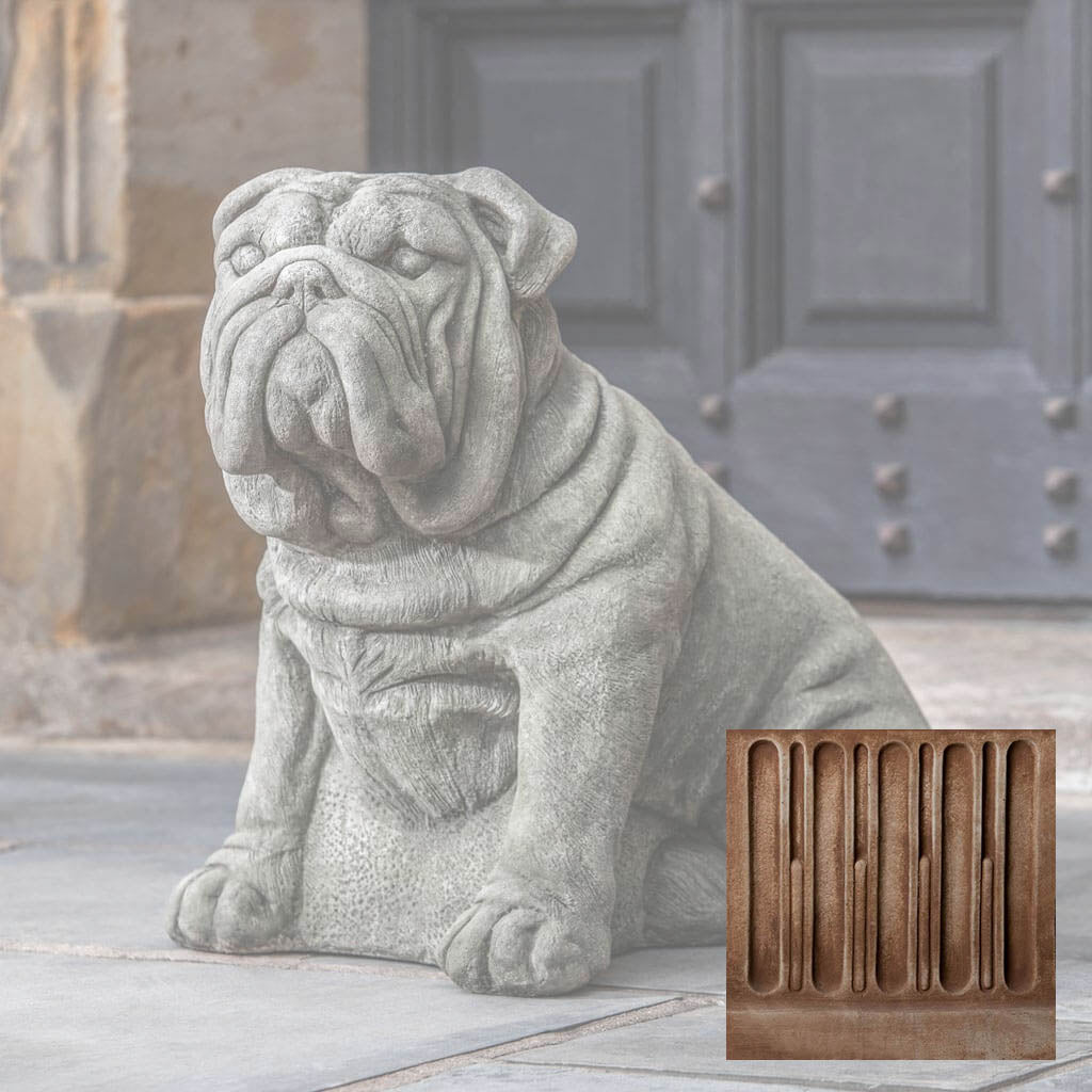 Campania Antique Bulldog Garden Statue - A-456