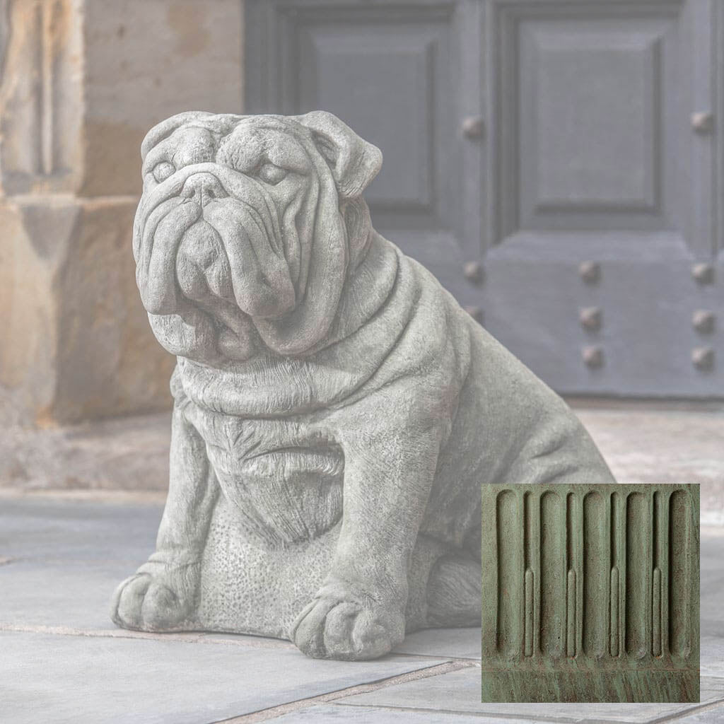 Campania Antique Bulldog Garden Statue - A-456