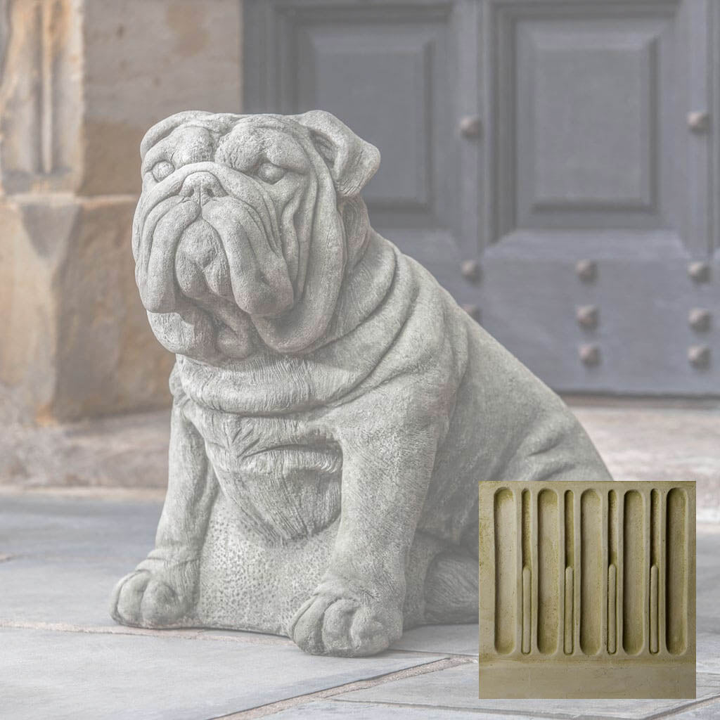 Campania Antique Bulldog Garden Statue - A-456
