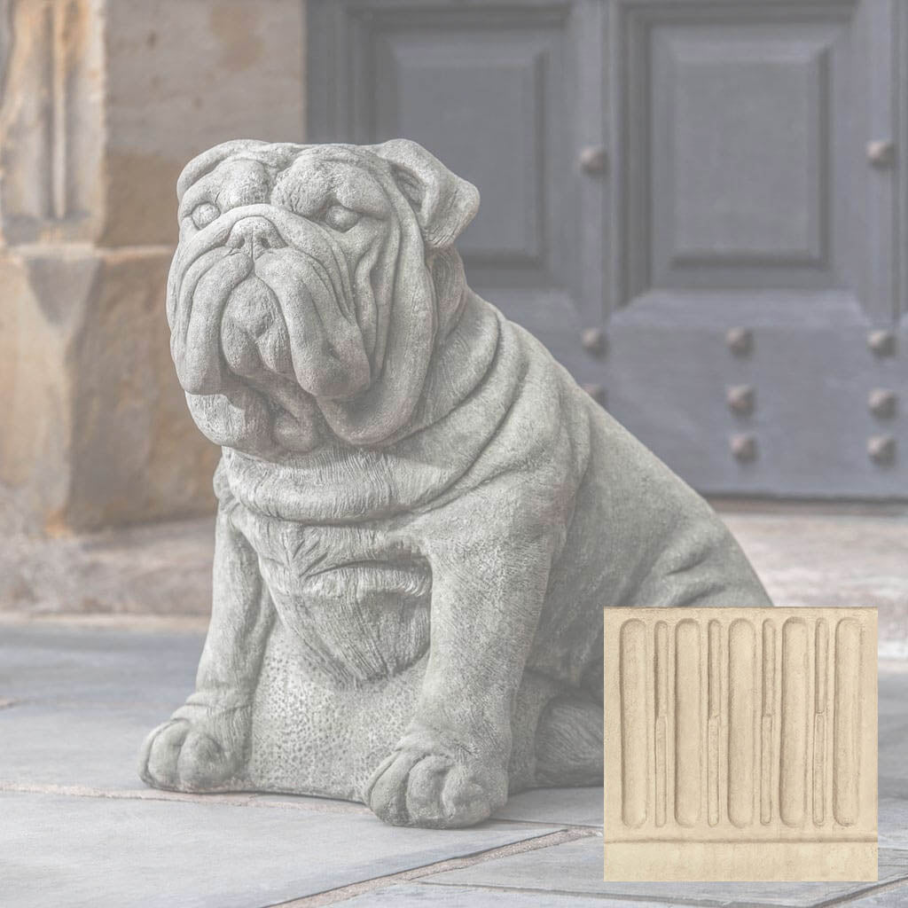 Campania Antique Bulldog Garden Statue - A-456