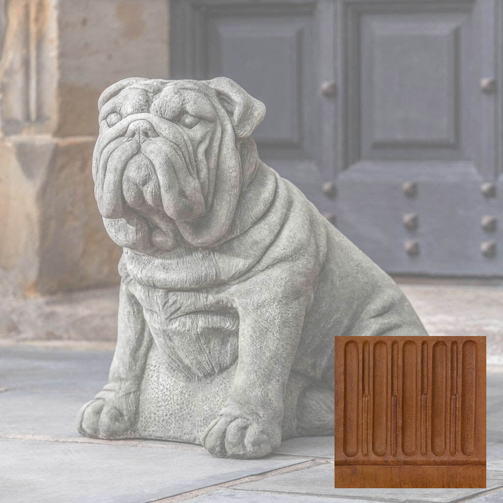 Campania Antique Bulldog Garden Statue - A-456