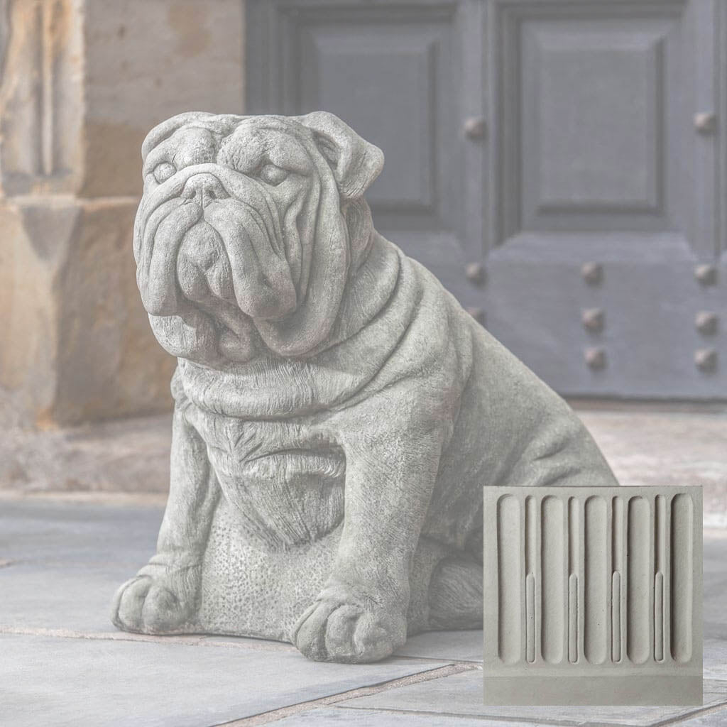 Campania Antique Bulldog Garden Statue - A-456