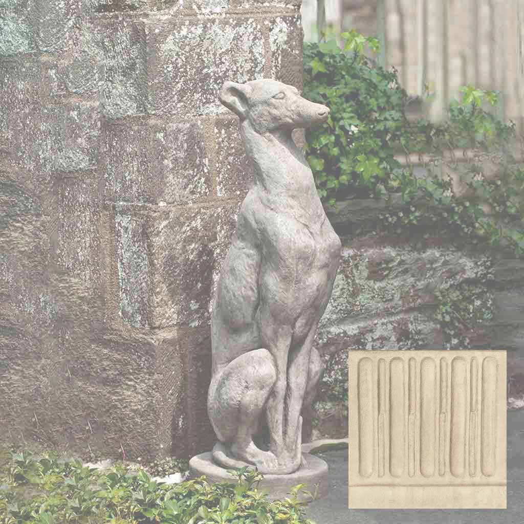 Campania Antique Greyhound Garden Statue - A-478