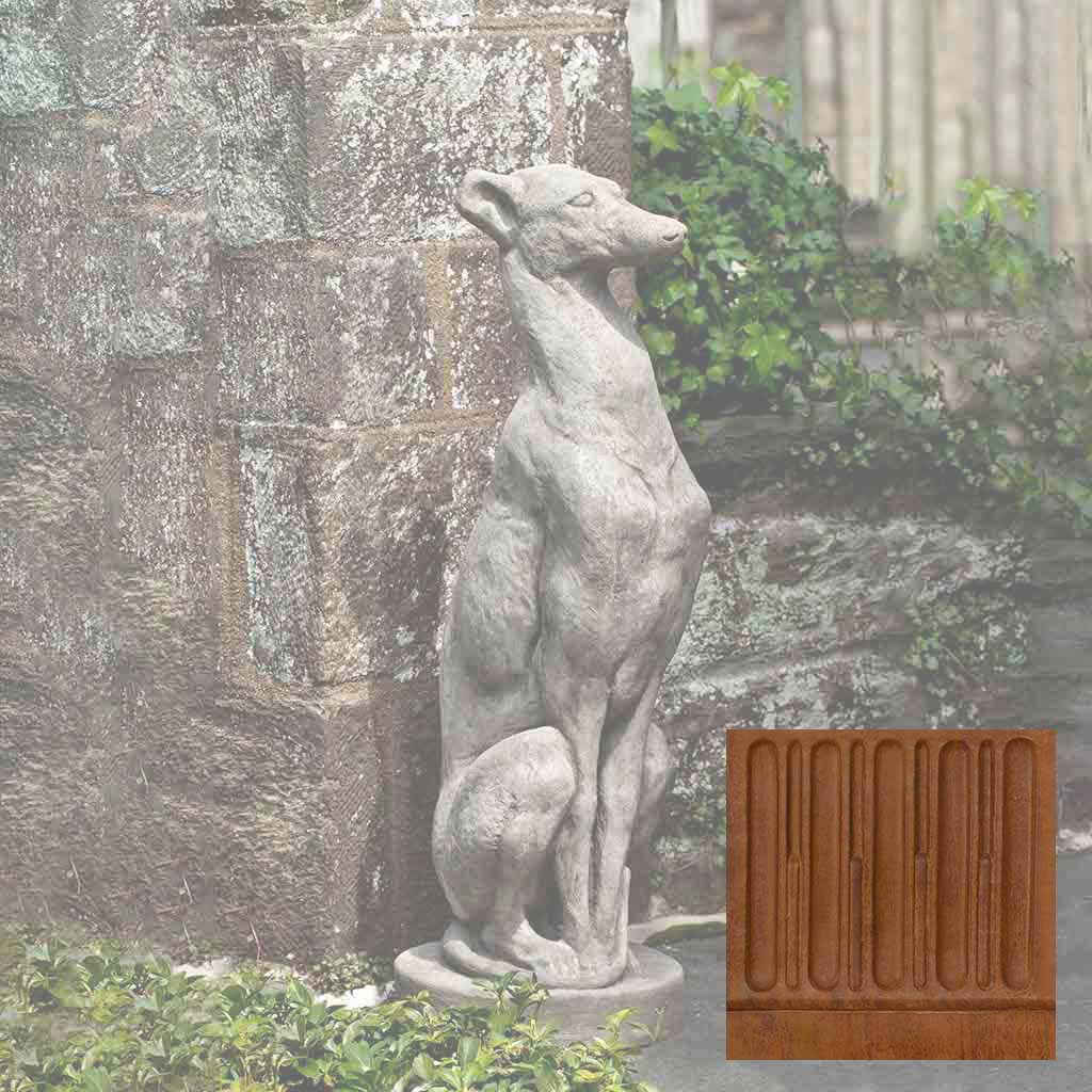 Campania Antique Greyhound Garden Statue - A-478