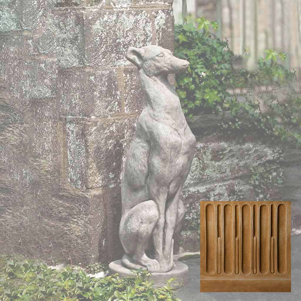 Campania Antique Greyhound Garden Statue - A-478