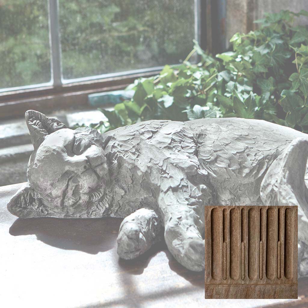 Campania Dreaming Kitty Garden Statue - A-485