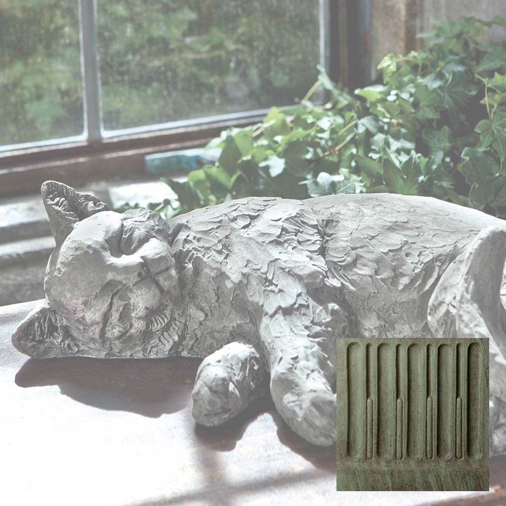 Campania Dreaming Kitty Garden Statue - A-485