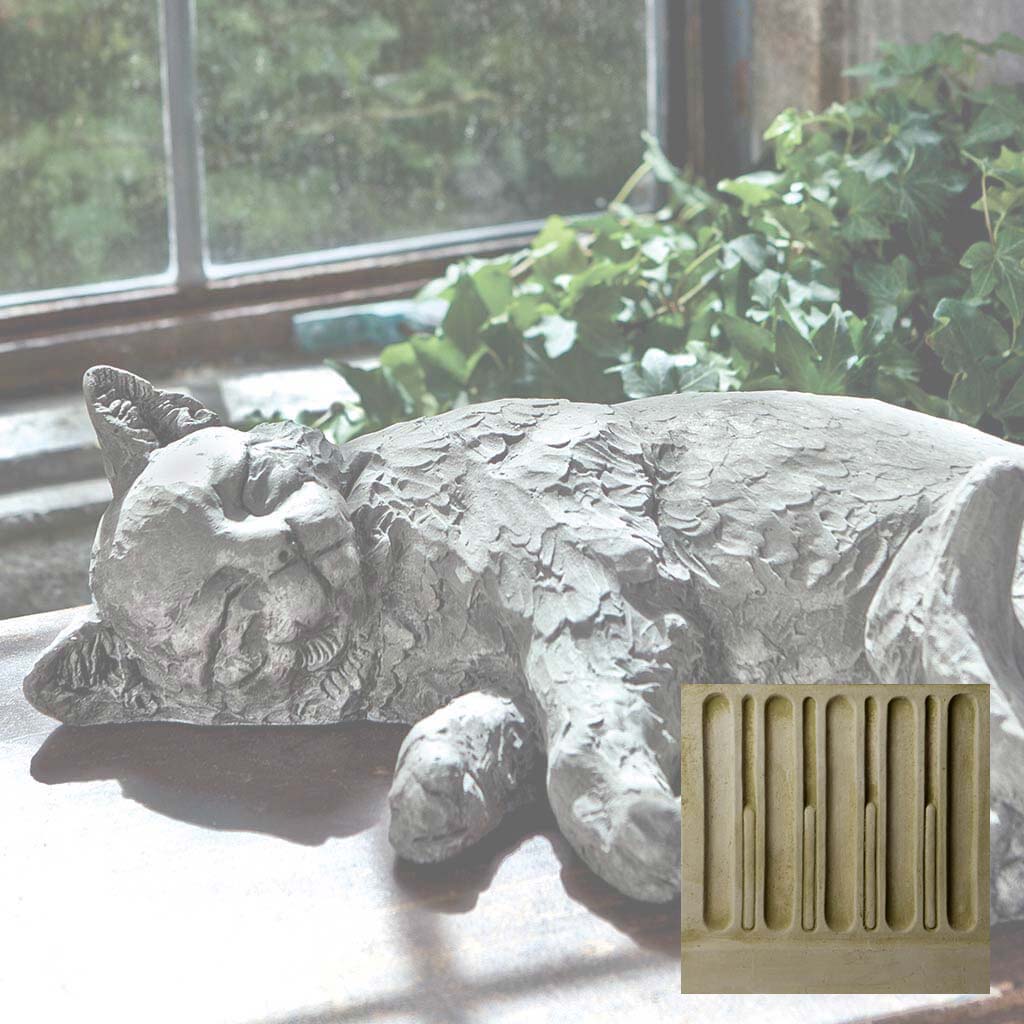 Campania Dreaming Kitty Garden Statue - A-485