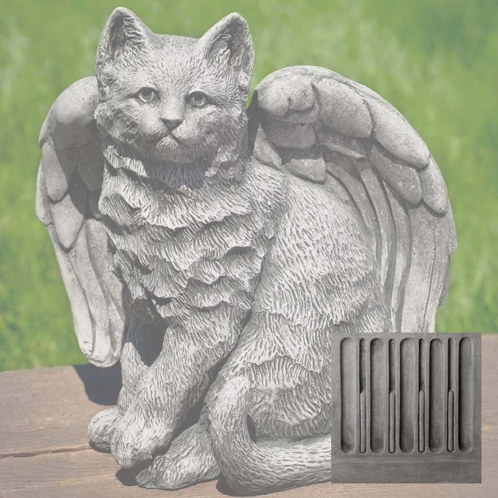 Campania Angel Kitty Garden Statue - A-490