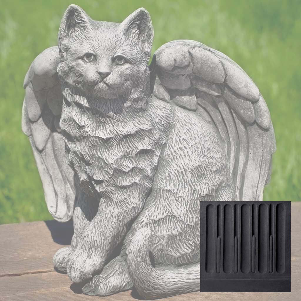 Campania Angel Kitty Garden Statue - A-490