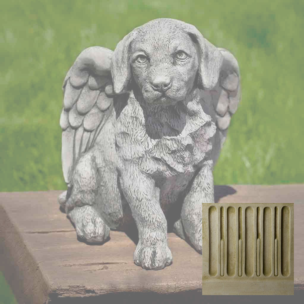 Campania Angel Puppy Garden Statue - A-491