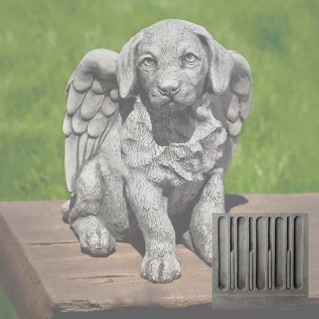 Campania Angel Puppy Garden Statue - A-491