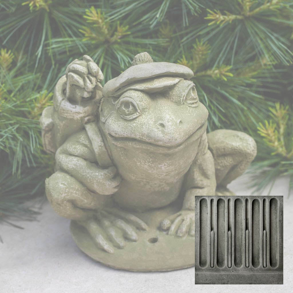 Campania Golfer Frog Garden Statue - A-514
