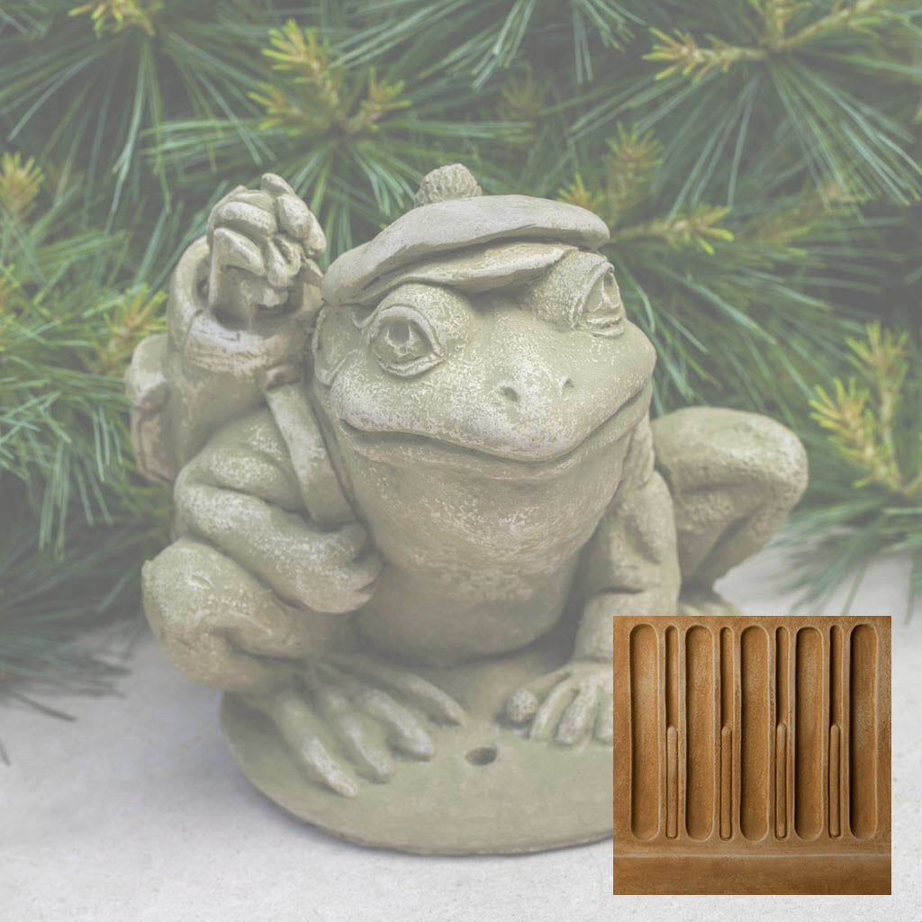 Campania Golfer Frog Garden Statue - A-514