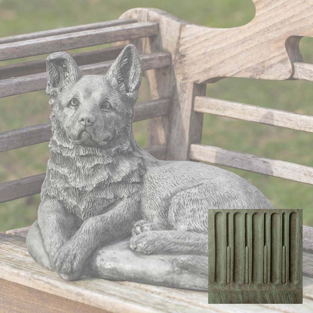 Campania Shepherd Pup Garden Statue - A-519