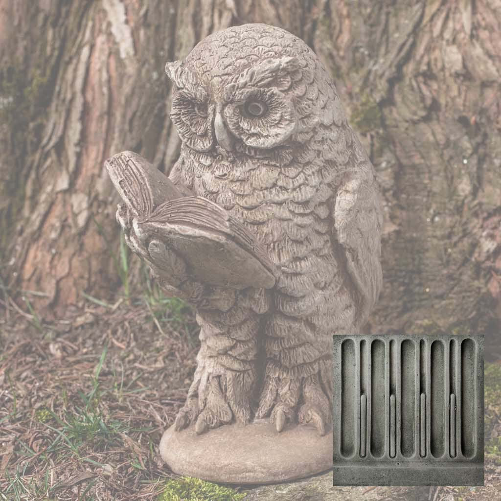 Campania Scholarly Owl Garden Statue - A-520