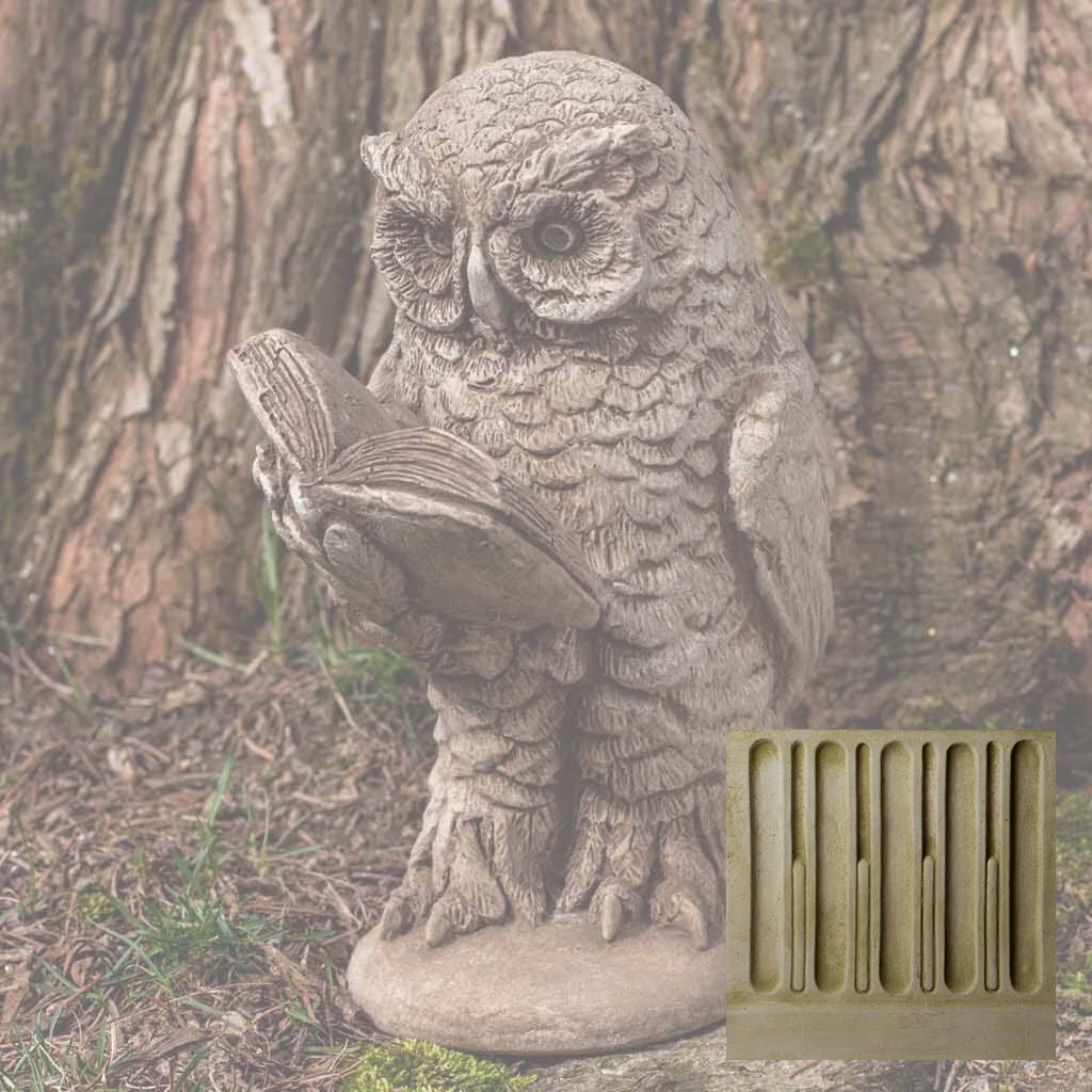 Campania Scholarly Owl Garden Statue - A-520