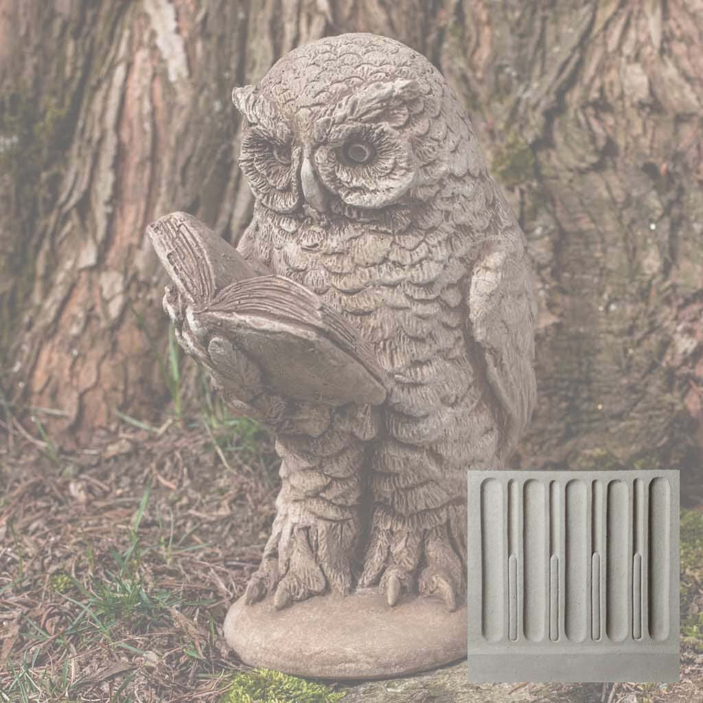 Campania Scholarly Owl Garden Statue - A-520
