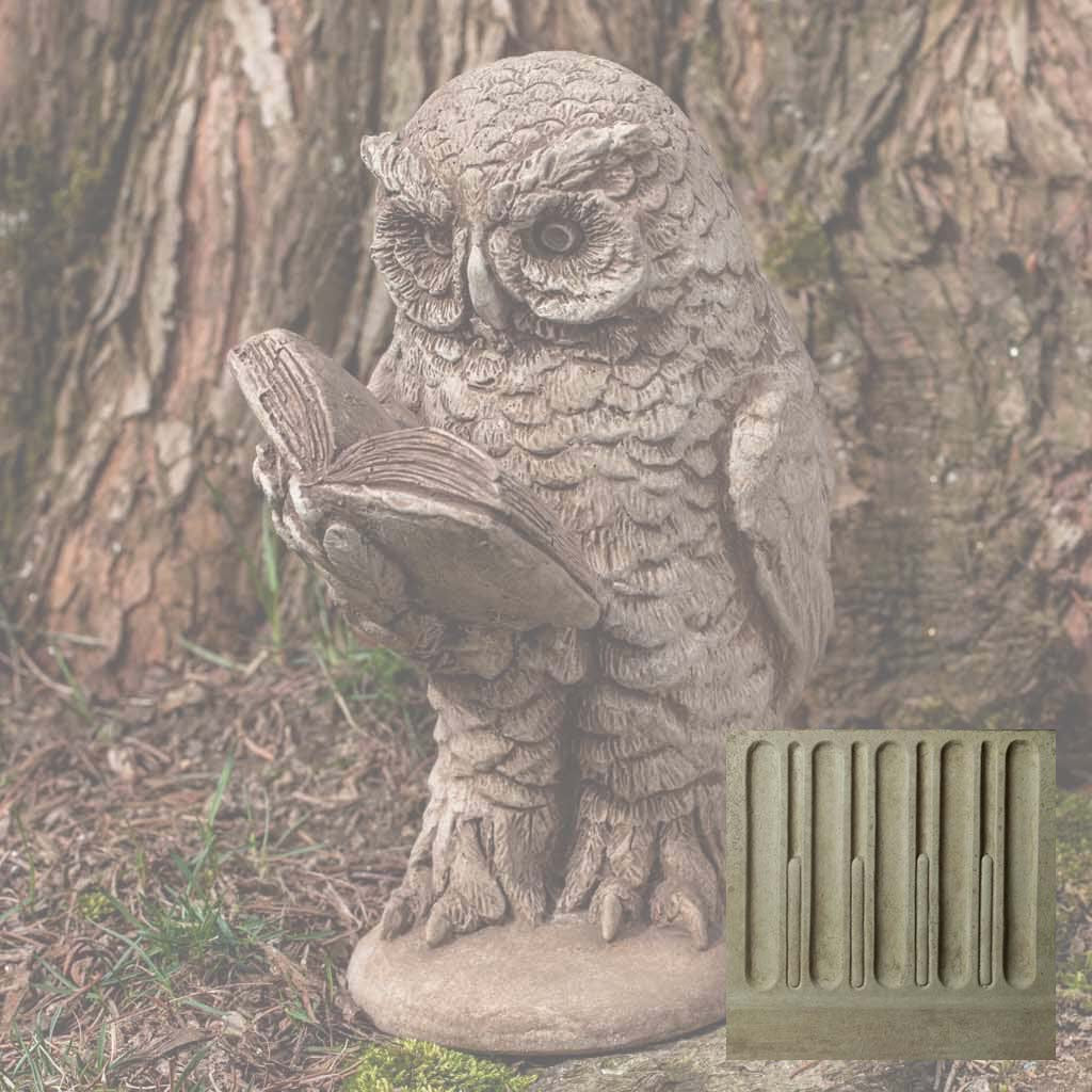 Campania Scholarly Owl Garden Statue - A-520