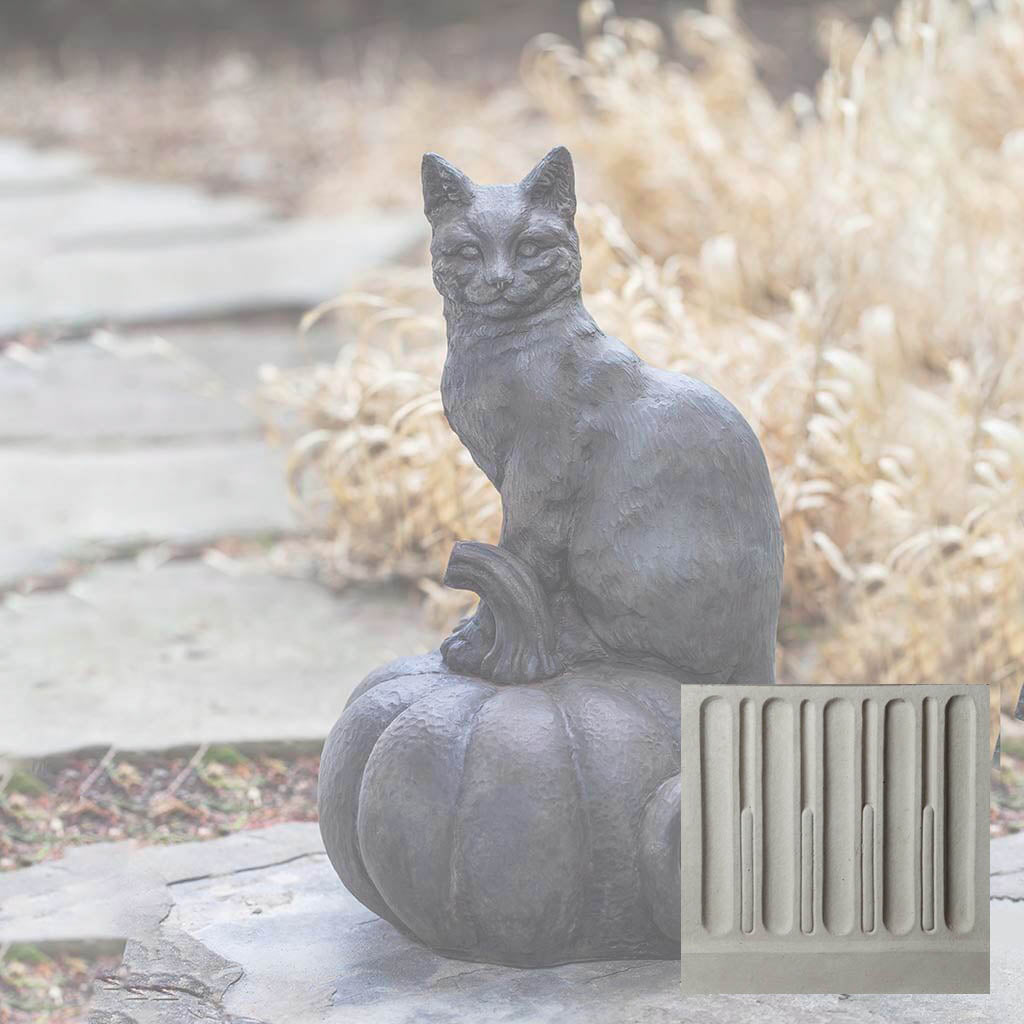 Campania Cat on Pumpkin Garden Statue - A-521