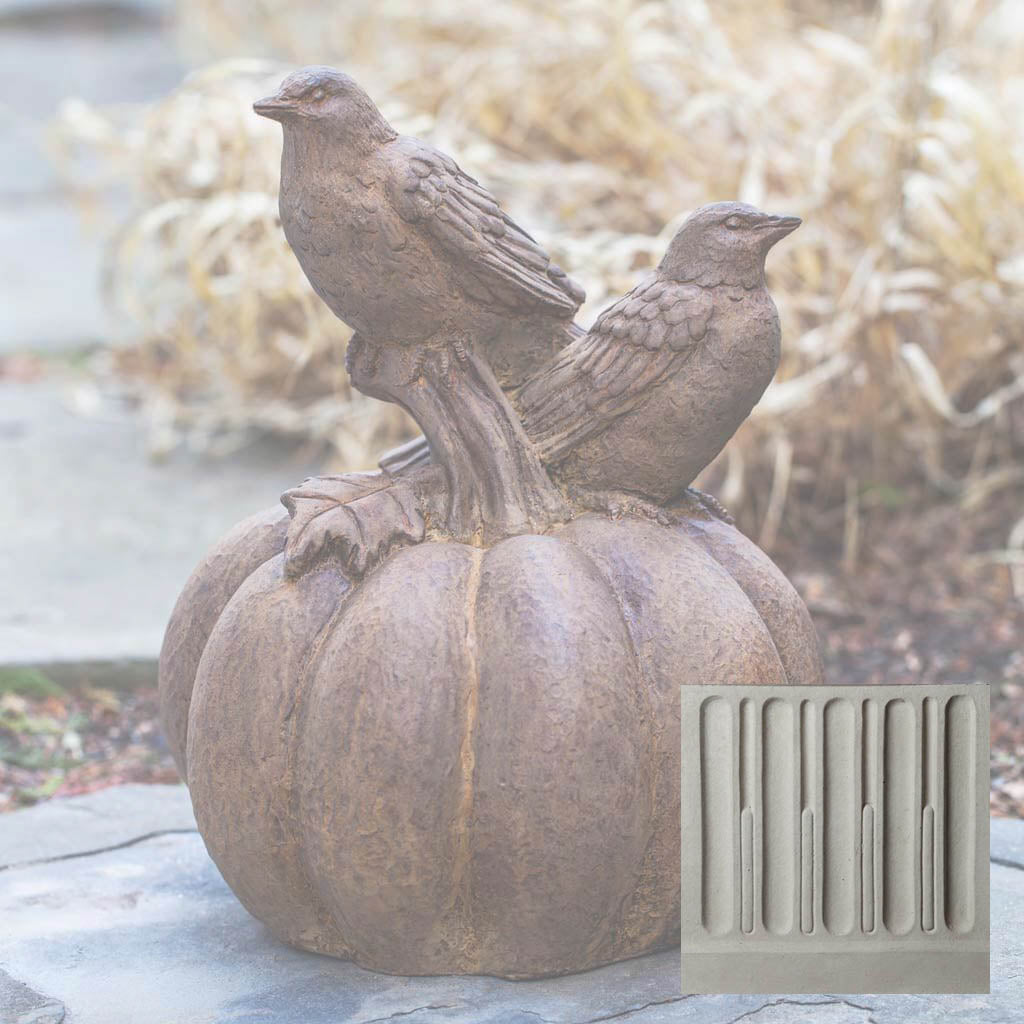 Campania Birds on Pumpkin Garden Statue - A-522