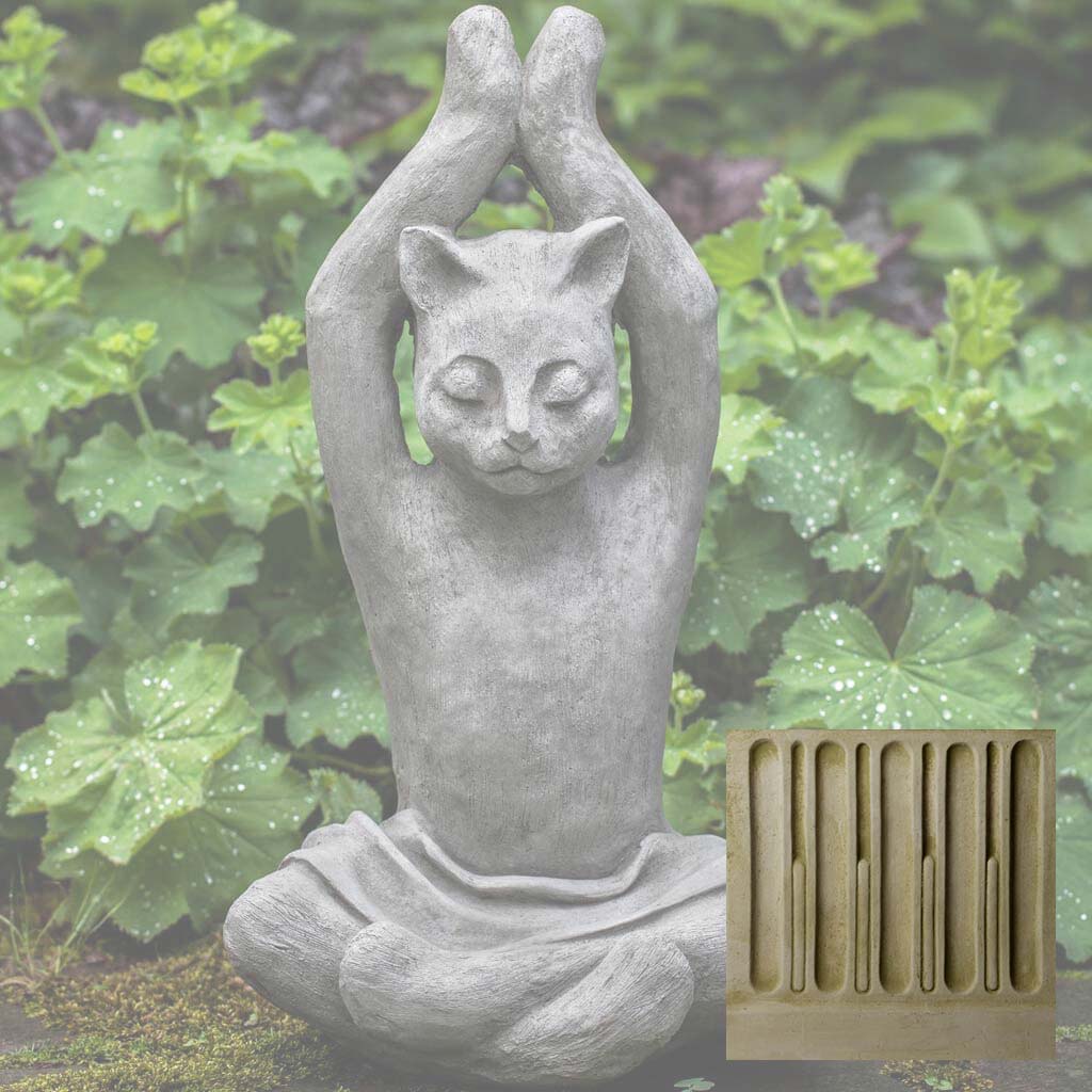 Campania Yoga Cat Garden Statue - A-537