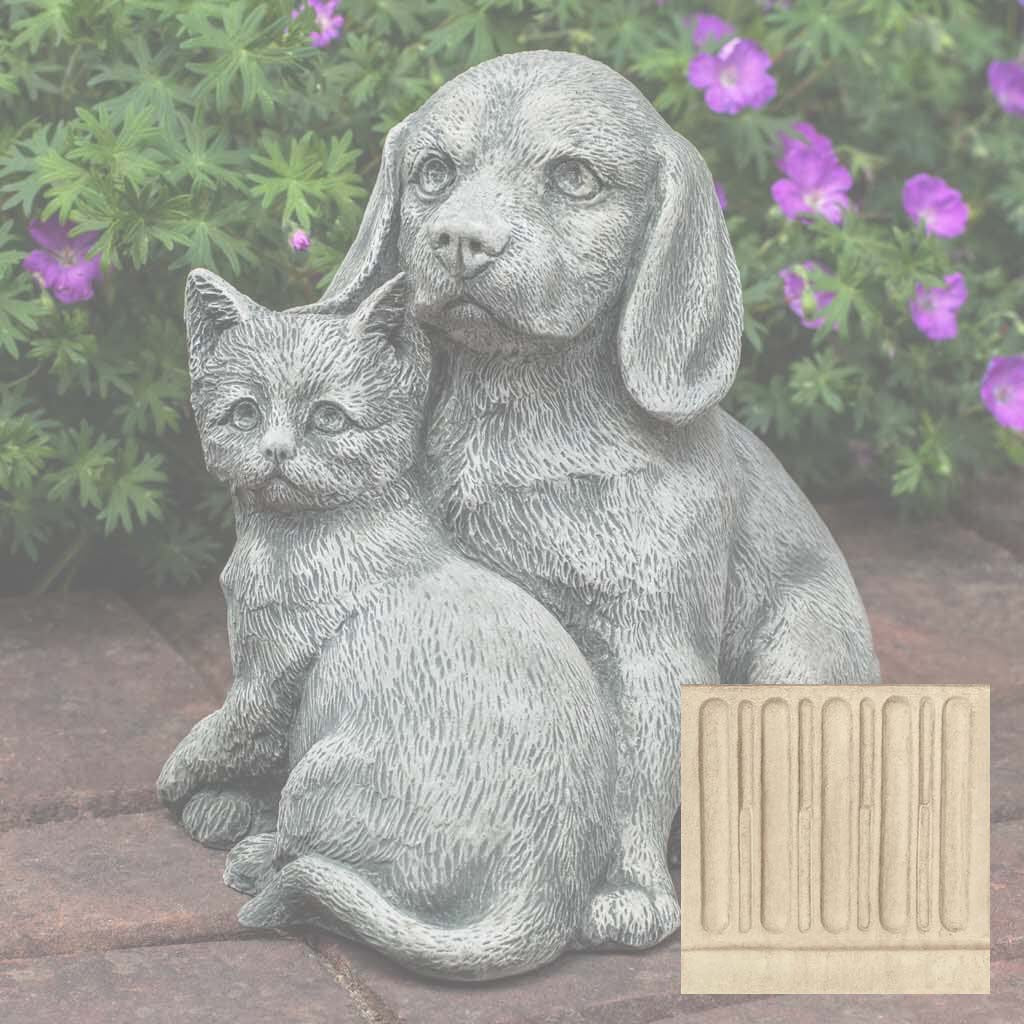 Campania Fur-Ever Friends Garden Statue - A-541