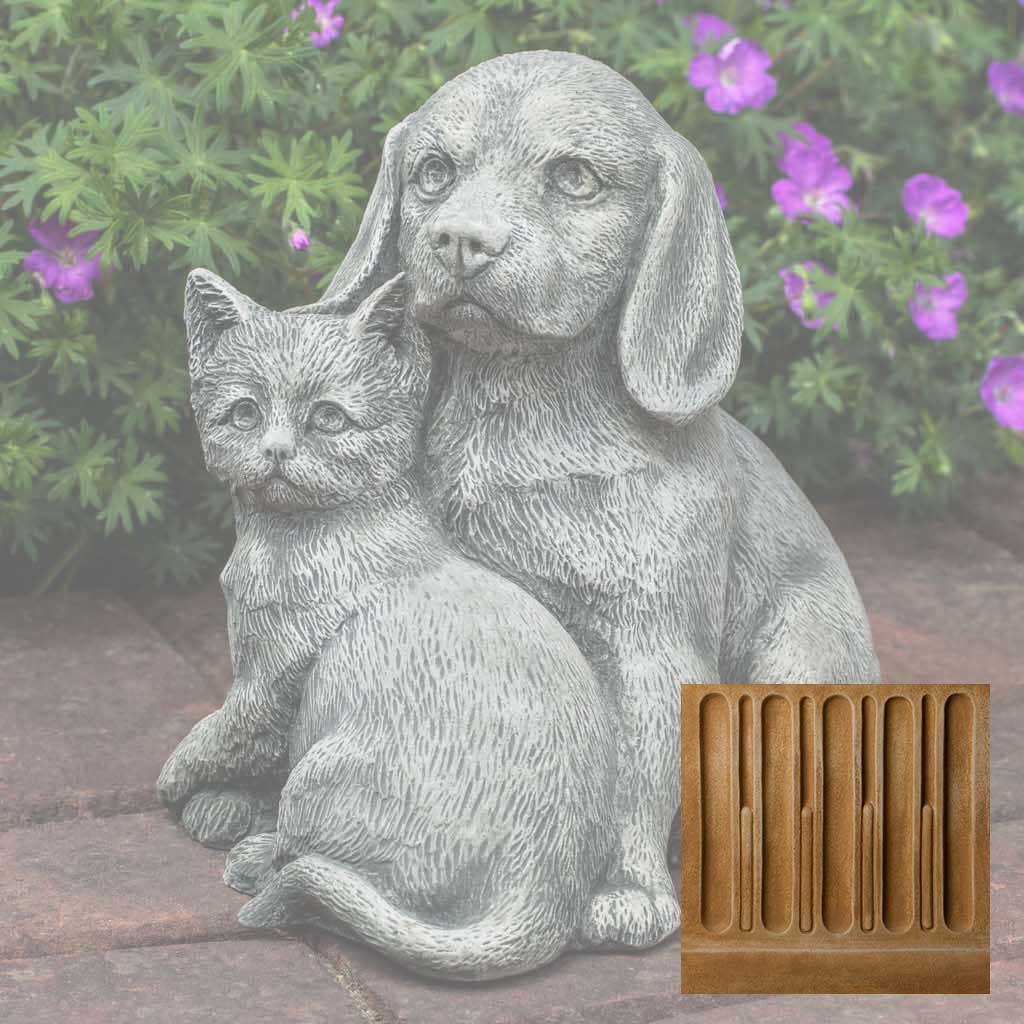 Campania Fur-Ever Friends Garden Statue - A-541