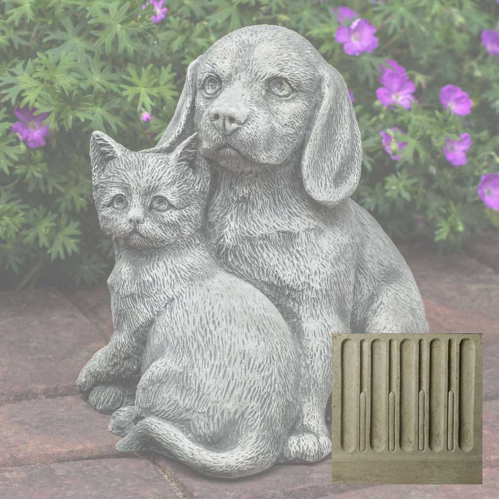 Campania Fur-Ever Friends Garden Statue - A-541