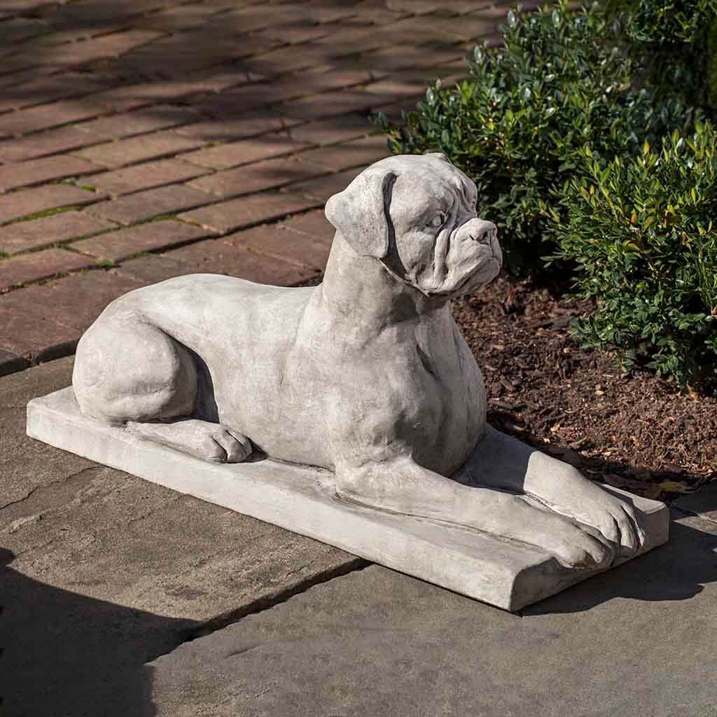 Campania Boxer Garden Statue - A-547