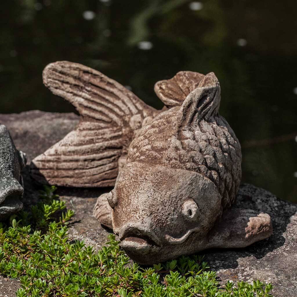 Campania Coy Koi Garden Statue - A-558