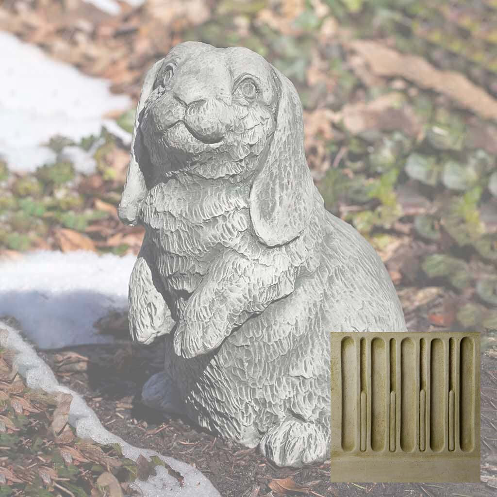 Campania Lop-Eared Standing Bunny Garden Statue - A-568