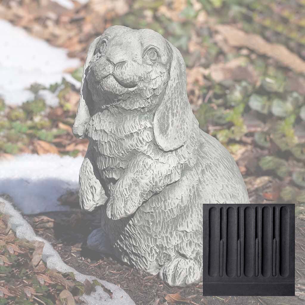 Campania Lop-Eared Standing Bunny Garden Statue - A-568