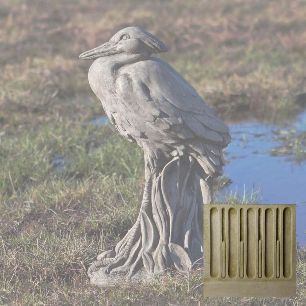 Campania Egret Garden Statue - A-572