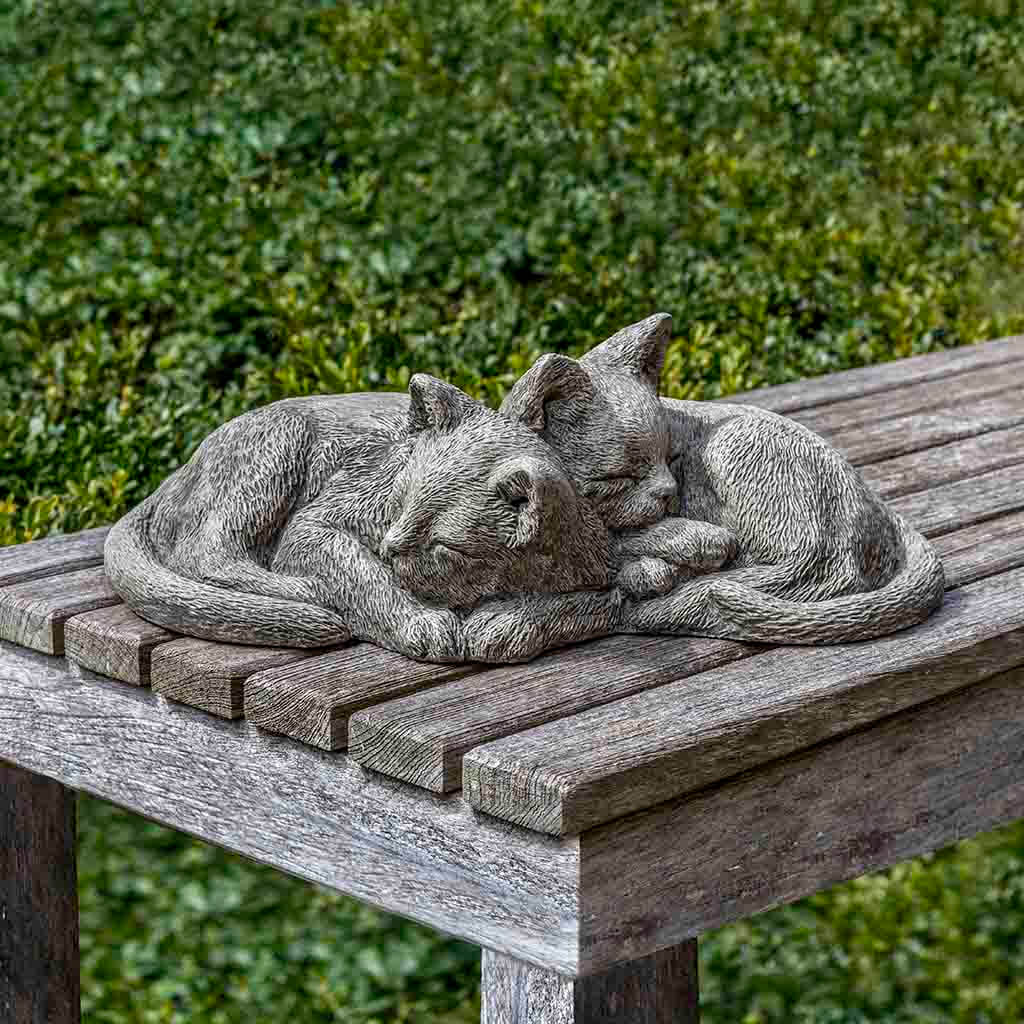 Campania Nap Time Kittens Garden Statue - A-590