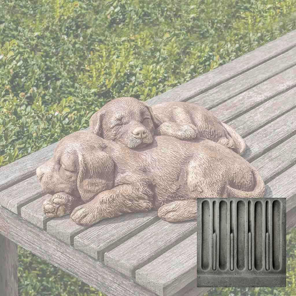 Campania Nap Time Puppies Garden Statue - A-591